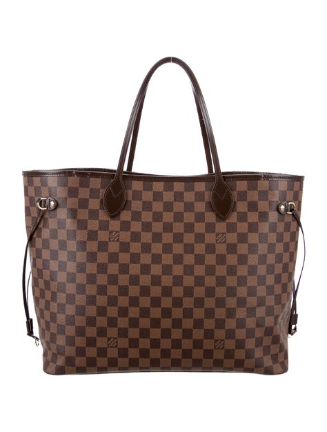 louis vuitton neverfull gm brown damier ebene|Louis Vuitton Neverfull gm size.